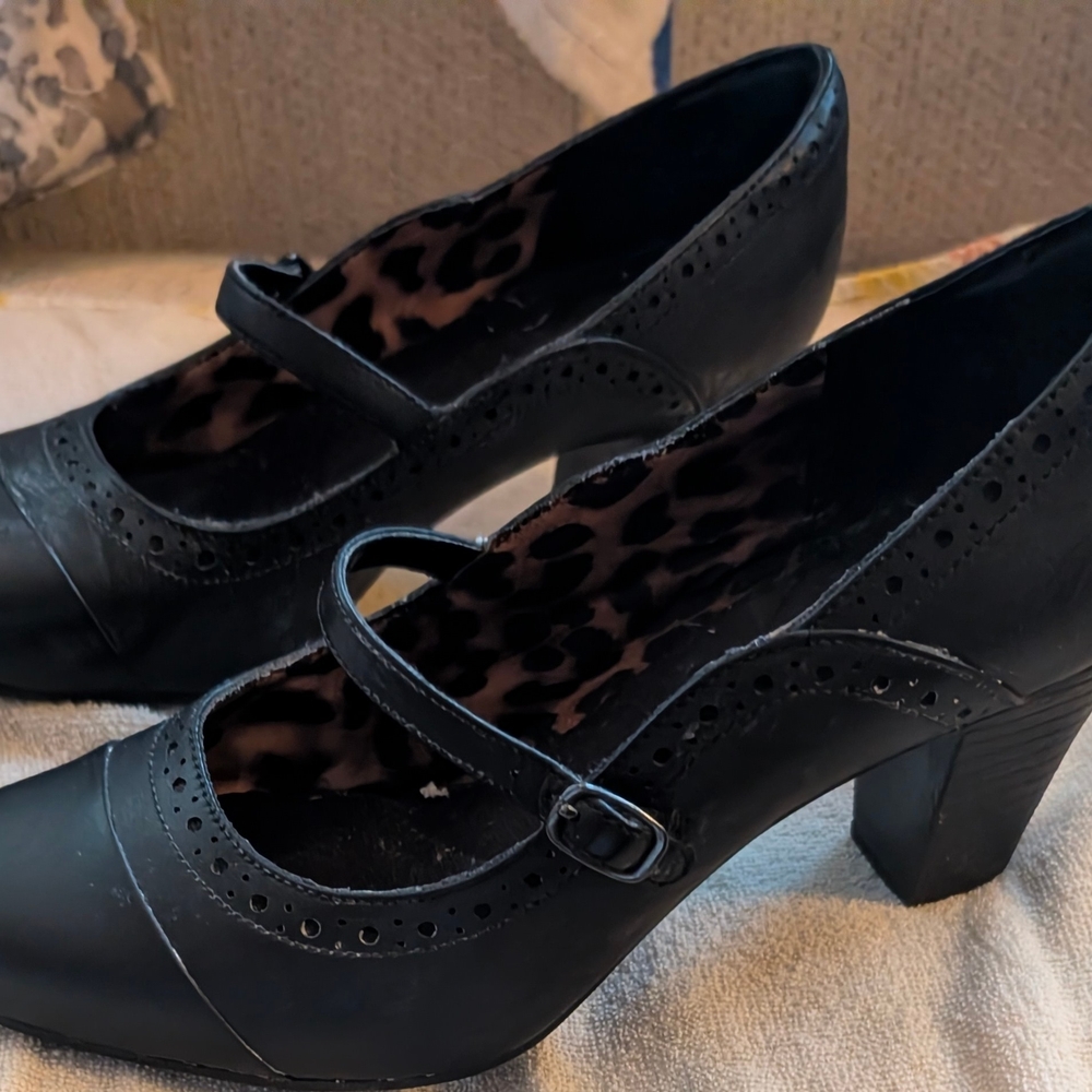 Elegant Black Women's Mary Jane Heels